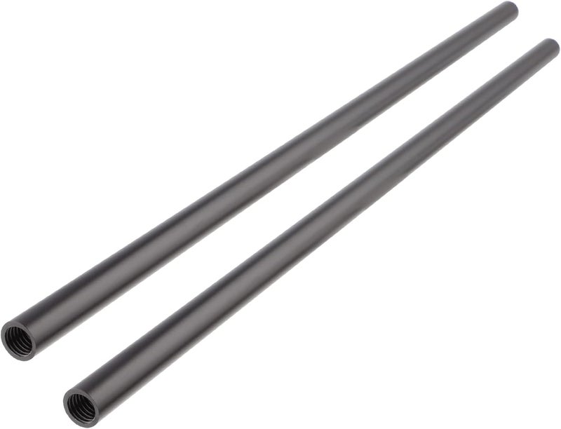 Leftfoto 12 Inch (300mm) Long Aluminum Alloy 15mm Rods for Follow Focus, Rail Support System (2PCS) - Image 2